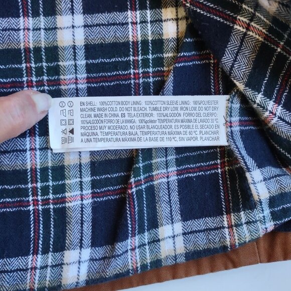 Forever 21 Men's Cargo Utility Chore Jacket Hood Flannel Lined  Size XL - Picture 12 of 12